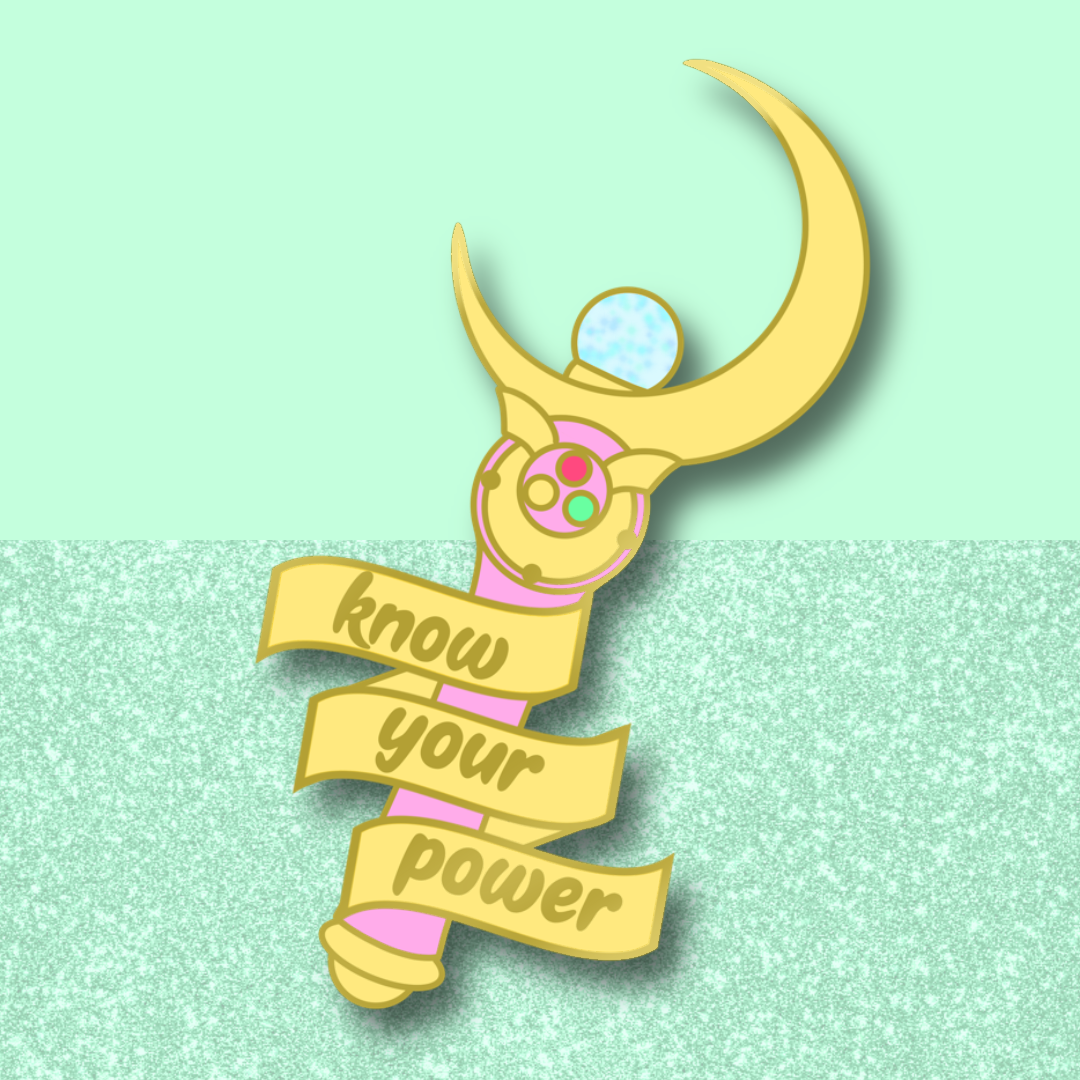 Know Your Power Enamel Pin