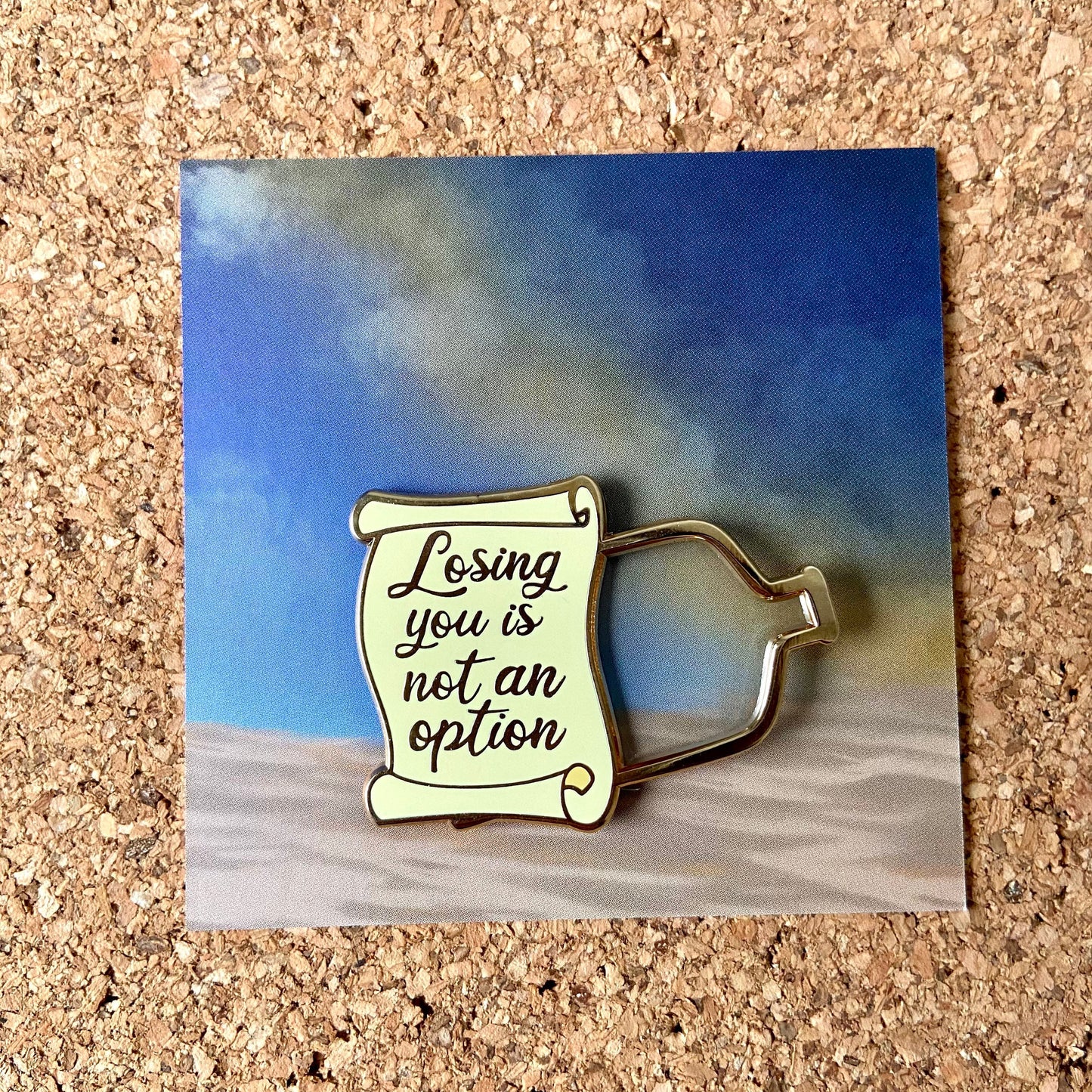 Message in a Bottle Enamel Pin