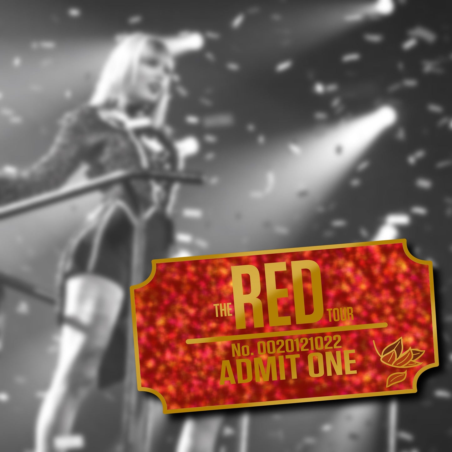 Red Ticket Enamel Pin