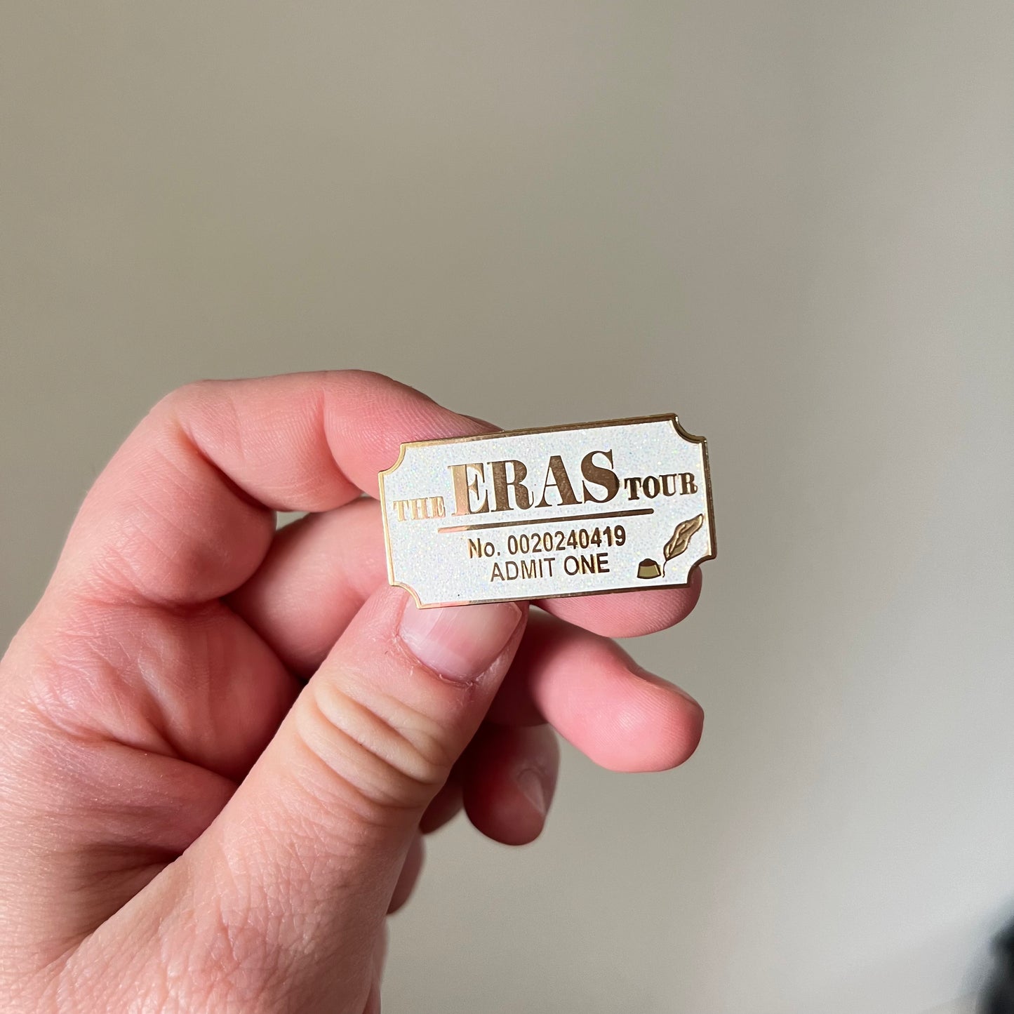 Eras Tour Ticket (TTPD Version) Enamel Pin