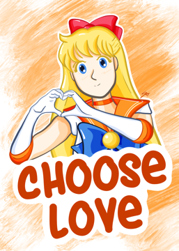 Sailor Moon Says - Sailor Venus - 5x7 Print