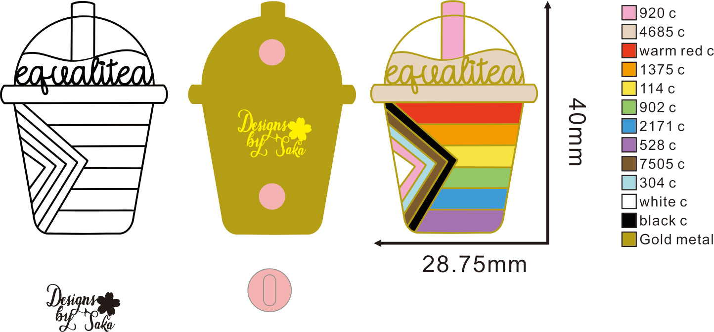 Equalitea Enamel Pin