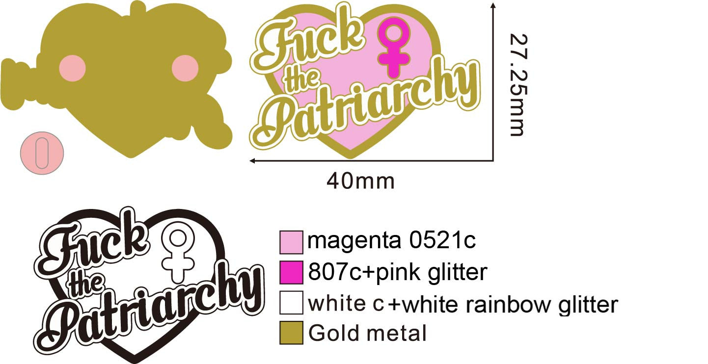 Fuck the Patriarchy Enamel Pin