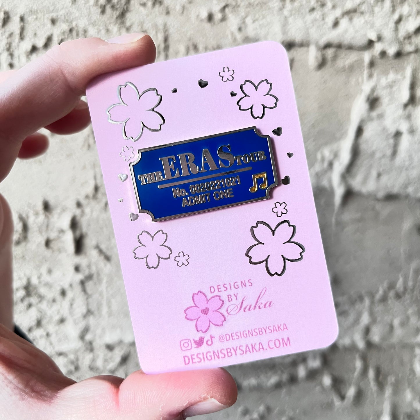 Eras Tour Ticket Enamel Pin