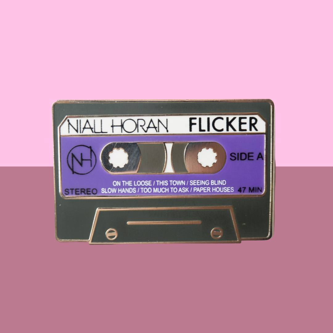 Flicker Cassette Enamel Pin