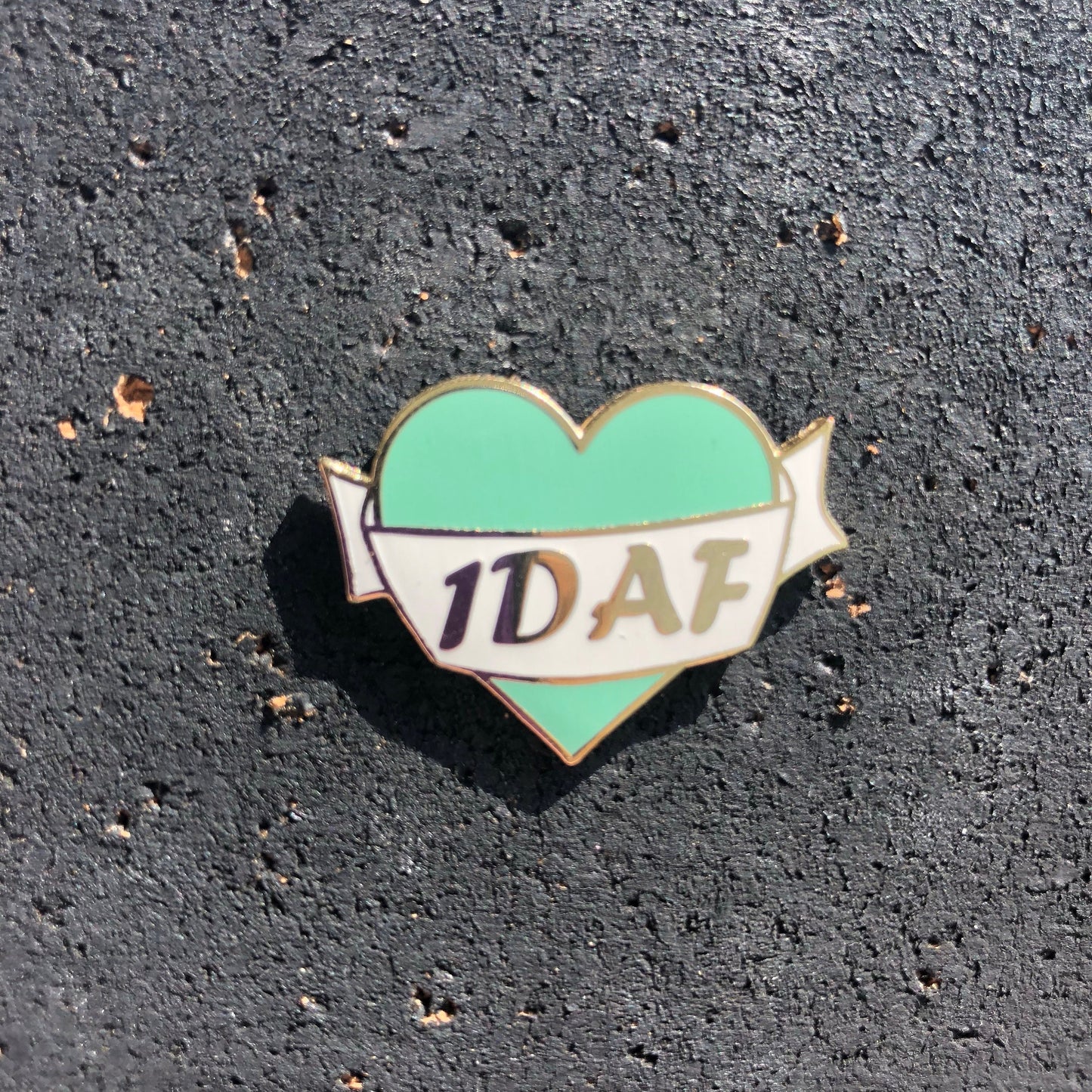 1DAF Heart Enamel Pin