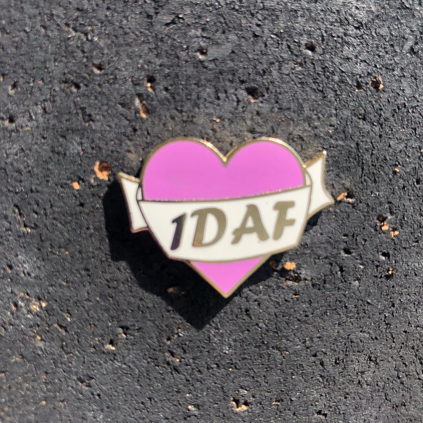 1DAF Heart Enamel Pin