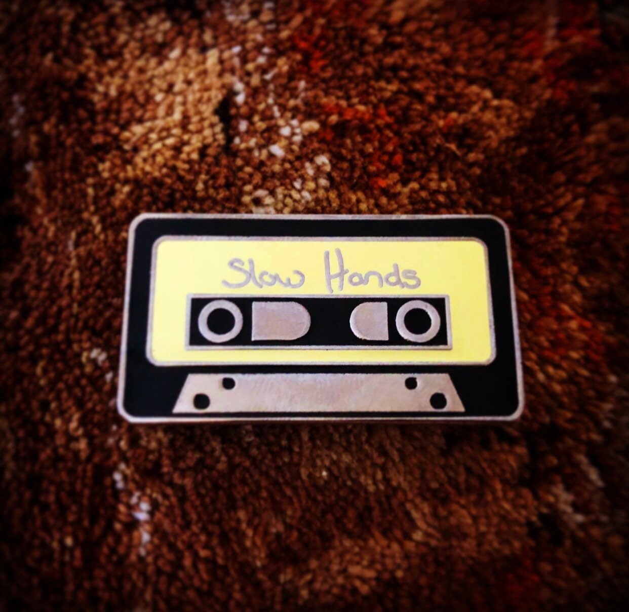 Slow Hands Cassette Enamel Pin