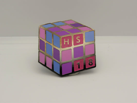 HS Rubik's Cube Enamel Pin