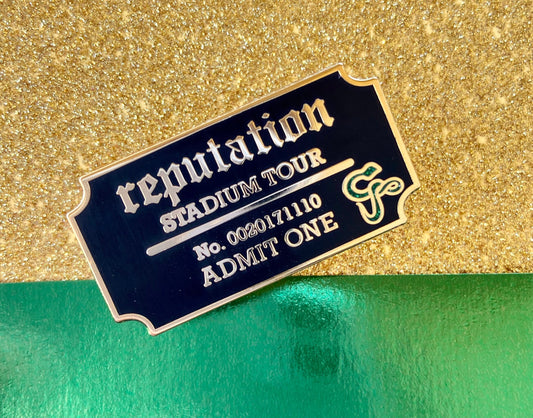 Reputation Ticket Enamel Pin