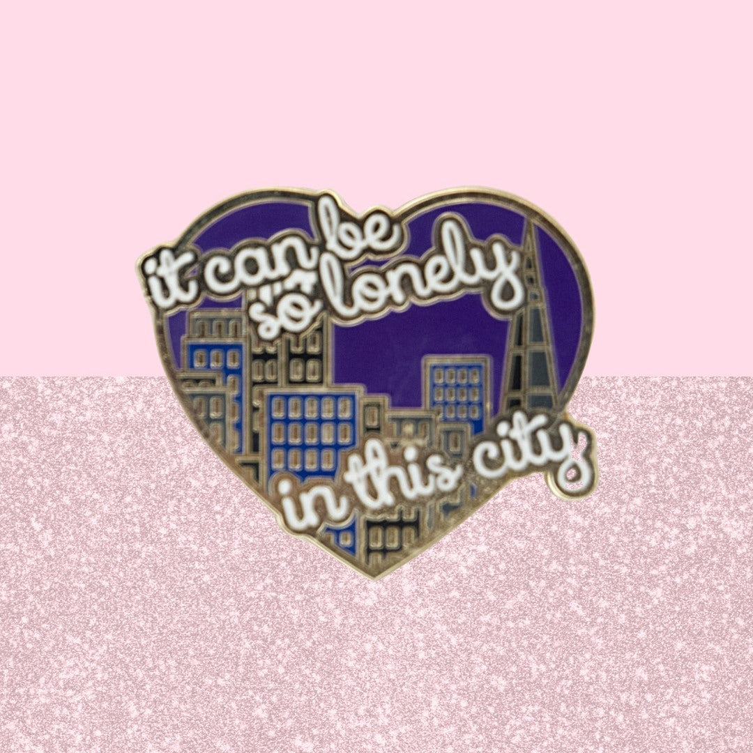 Lonely City Enamel Pin