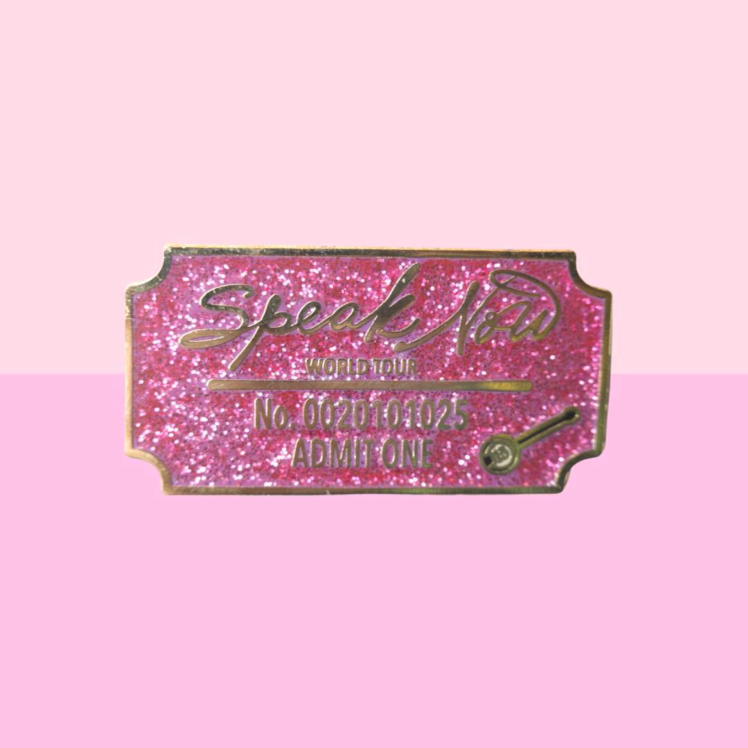 Speak Now Ticket Enamel Pin